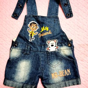 Dungaree Romper & T-shirt For Baby Boys And Girls