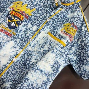 Multi Printed Shirt For Baby Boy 3- 4 Year