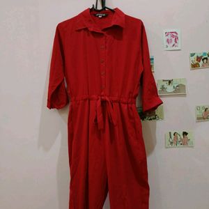 Maroon Jumpsuit