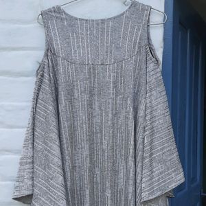 Women Grey Ponchu Top