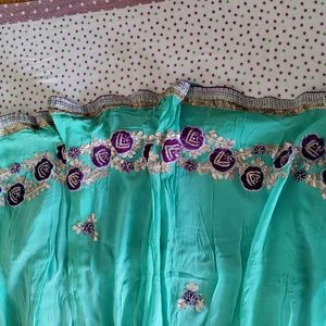 XL -XXL Sky Blue Lehenga Choli