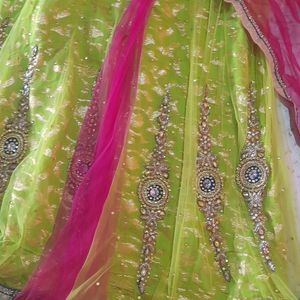 Parrot Green Lehnga Choli🔥🔥price Drop