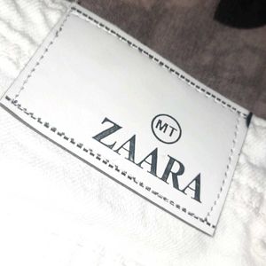 ZARA White Pant Size 30 Baggy