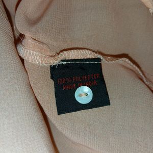 Peach Colour Tank Shirt,