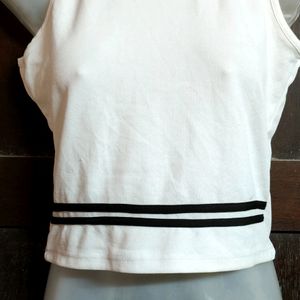 Snowy White Crop Top