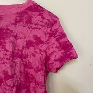 Pink Tie And Dye Tshirt
