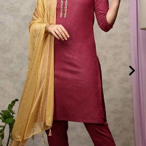 Anubhutee Kurta Pant Dupatta Set