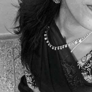 Black Saree With Full Sleevs Blouse