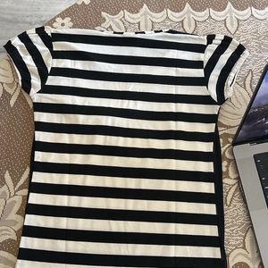 Black And White Stripe Top