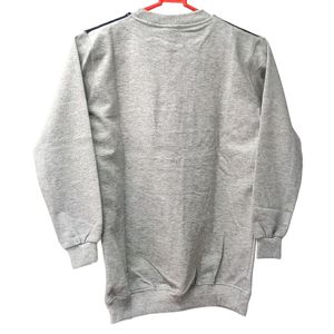 Grey Colour Full Sleeve Crewneck Sweatshirt