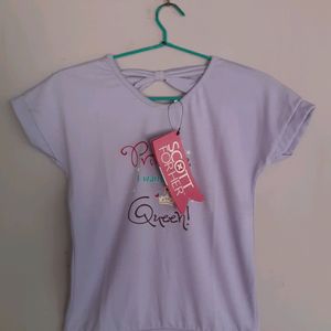New Lilac Top With Tag For Girls(70) Cm