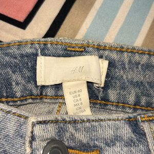 H&m Ankle Length Straight Fit Jeans