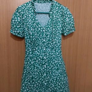 Green Floral Dress