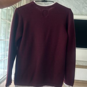 Kids Maroon Full Sleeves T shirt