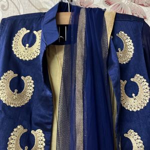 Heavy Embroidered Jacket Gown For Beautiful Girls.