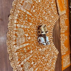 Bridal Lehanga Orange Color