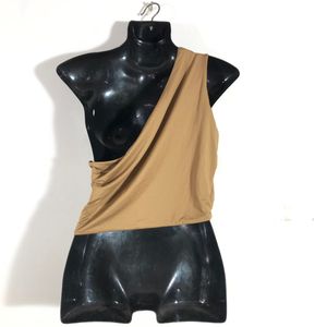 Brown One Shoulder Top(Women’s)