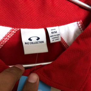 Biz Collection Red Collar T Shirt