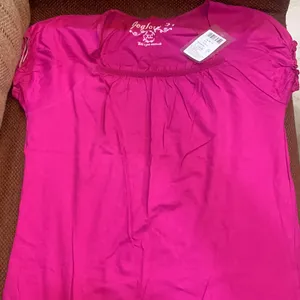 Jealous 21 Pink Collar Top Size XL