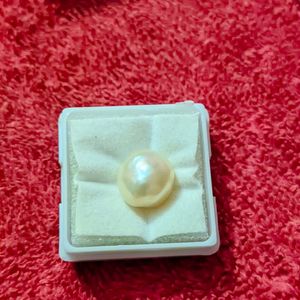 White Pearl Gemstone Certified Moti