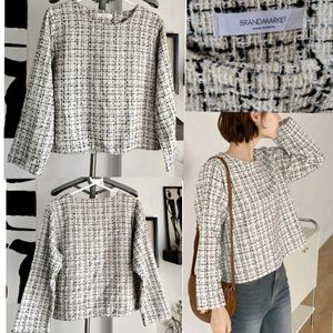 Korean Tweed Top/ Blouse