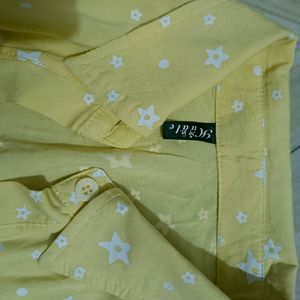 Cute Yellow Crop Shirt For girls!!!!!