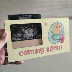 BABY COMING SOON Scan Photo Frame
