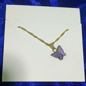 Butterfly Pandent Chain Necklace