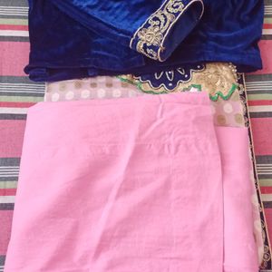 Pink Pach Saree