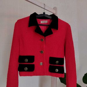 Red Tweed Coat