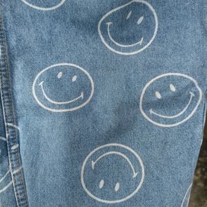 Smiley X H&M Straight Wide Leg Denim