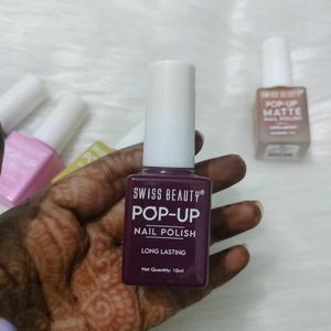 5 Pcs Swiss Beauty Nail Polish