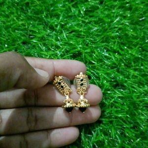 1gram Gold Earrings 6 Months Warranty