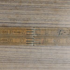 2 Vintage Wooden Rulers