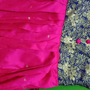 Banarasi silk long frok