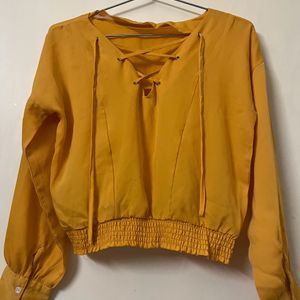 Ajio Mustard Yellow Top