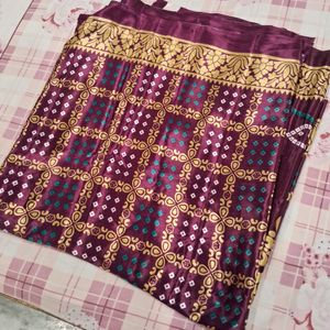 Wine Shade Saree