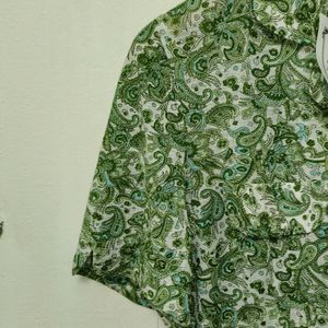 Trendy New Green And White Top For Women