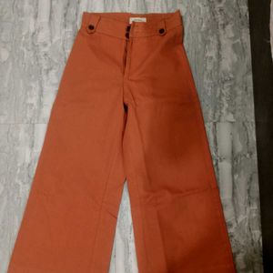 Flared Orange Jeans