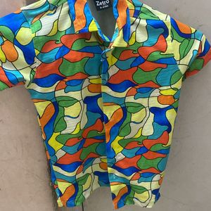 Party Wear Milti Colour Boys Shirt