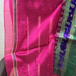 Banarasi Silk Saree Pink