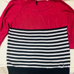 Dark pink Benetton top