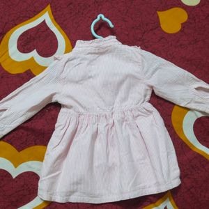 100% Cotton Babyhug Pink Frock