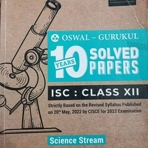 Book Of Oswal Solved Question Paper 2023