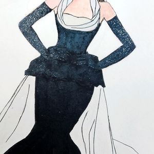 Fashion Illustration inspired Tammah Bhatia's