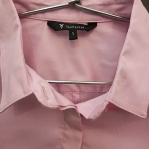 Van Huesen Woman Pink Regular Fit Formal Shirt