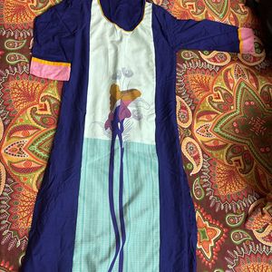 Straight FIT BLUE KURTI