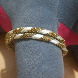 White and Gold bangles