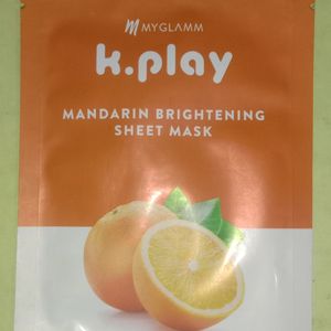 Myglamm K.Play Mandarin Brightening Sheetmask