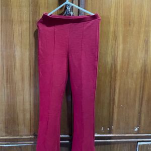 Lite Flare Maroon Trouser